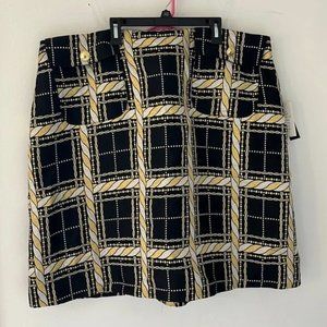 Eloquii Black & Metallic Pencil Skirt - 20 - NWT